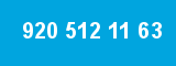 920 512 11 63